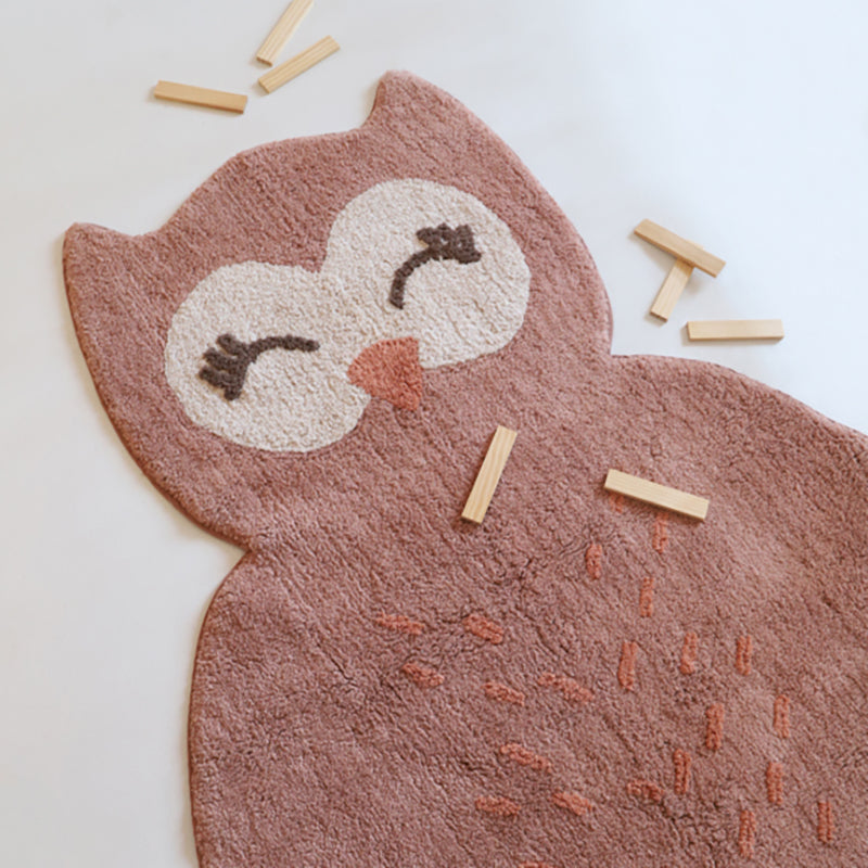 Little Pepa Owl Cotton Kids' Rug