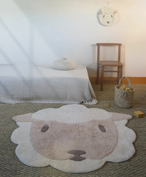 Lolho Sheep Washable Cotton Kids' Rug