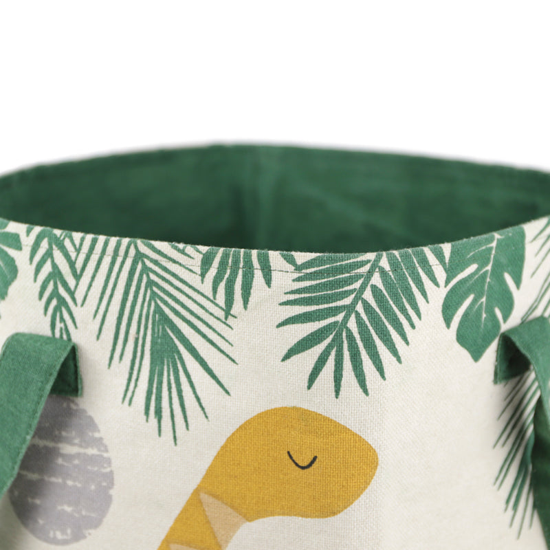 Sensaku Dinosaur Cotton Storage Basket, 12" × 16"