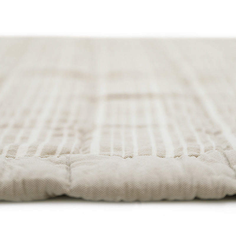 Anna Reversible Washed Cotton Baby Blanket – Sable, Medium