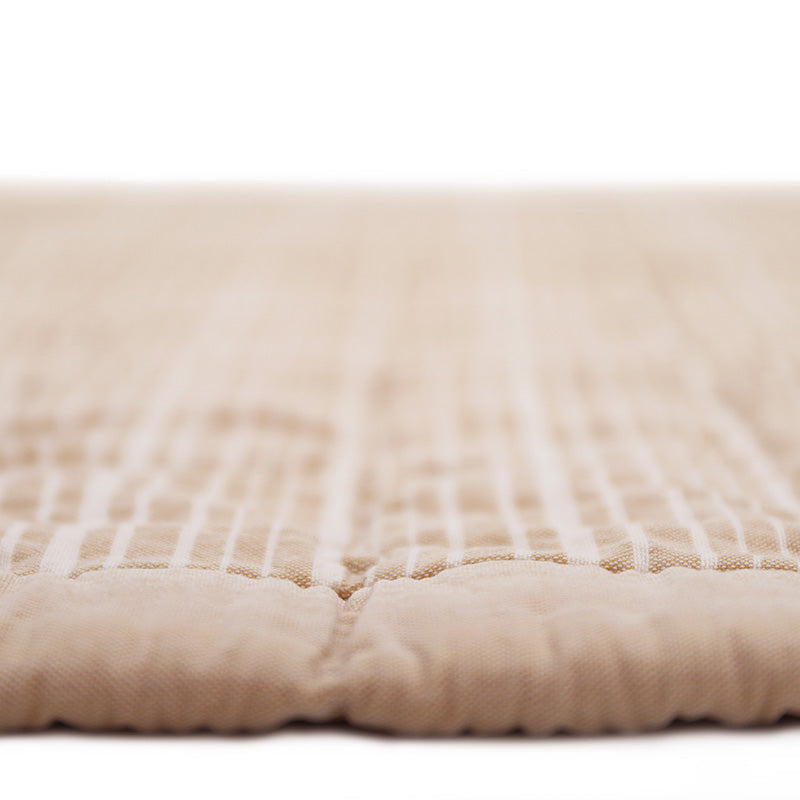 Anna Reversible Washed Cotton Baby Blanket – Terracotta, Medium