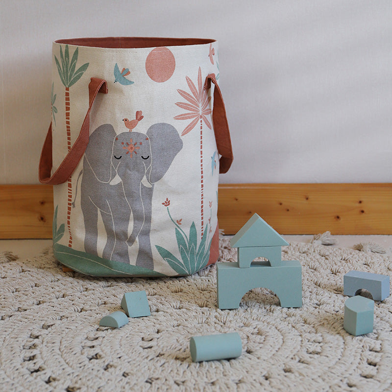 Malena Elephant Cotton Storage Basket