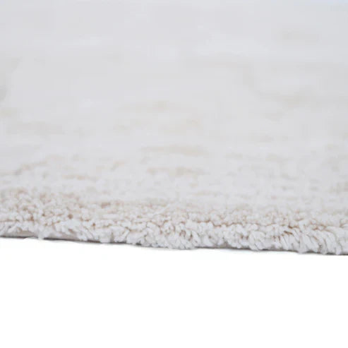 Gentle Flora Washable Cotton Kids' Rug with Flowers