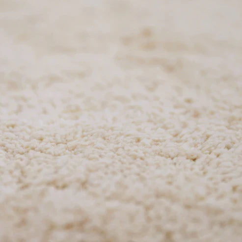 Perla Crochet-Finish Round Cotton Rug – Sable, 3'7" (43")
