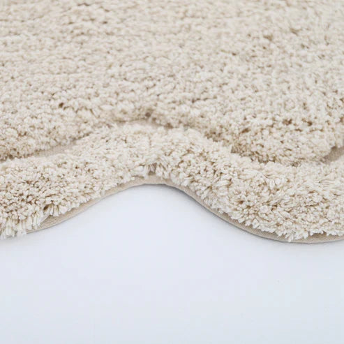 Sweet April Round Washable Cotton Kids' Rug – Ecru
