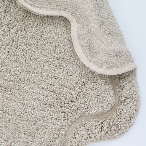 Sweet April Round Washable Cotton Kids' Rug – Linen