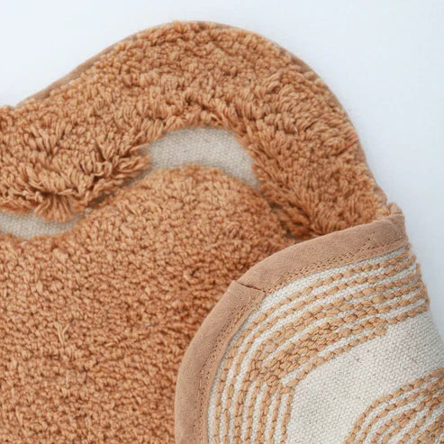 Sweet April Round Washable Cotton Kids' Rug – Toffee