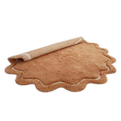 Sweet April Round Washable Cotton Kids' Rug – Toffee