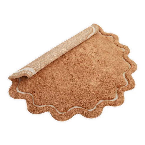 Sweet April Round Washable Cotton Kids' Rug – Toffee