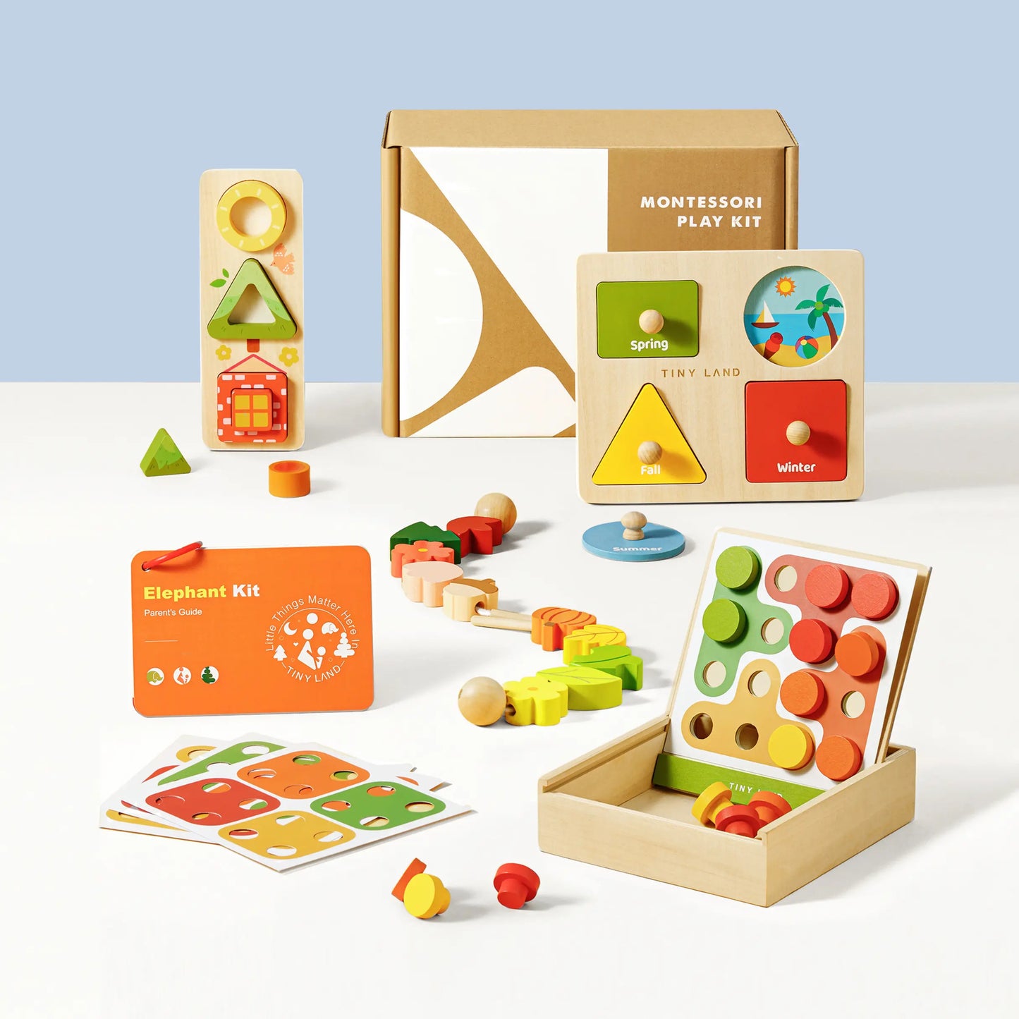 Tiny Land® Eco-Friendly Non-Toxic Montessori Toys for Toddlers (19-24month)