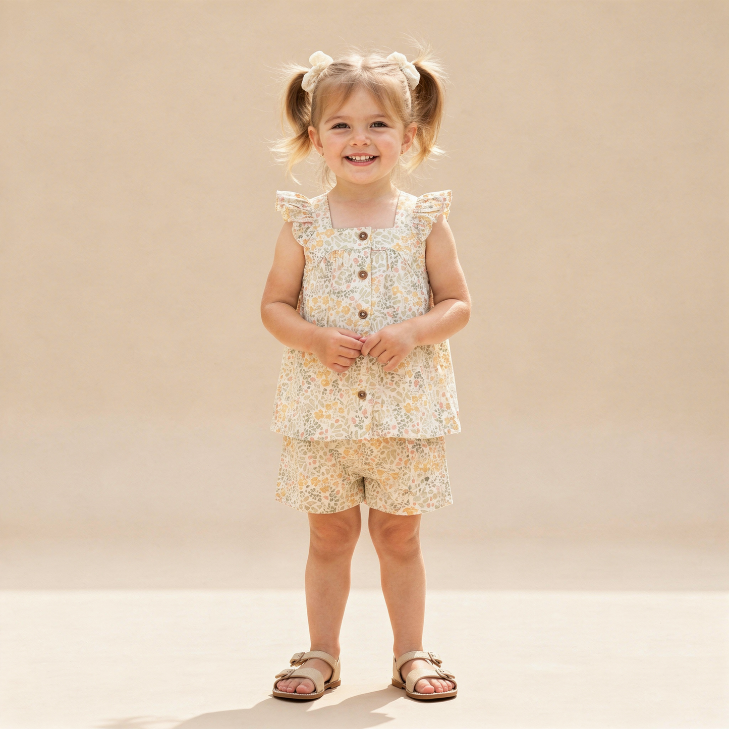 Organic Flutter Top & Shorts Set - Bloomfield
