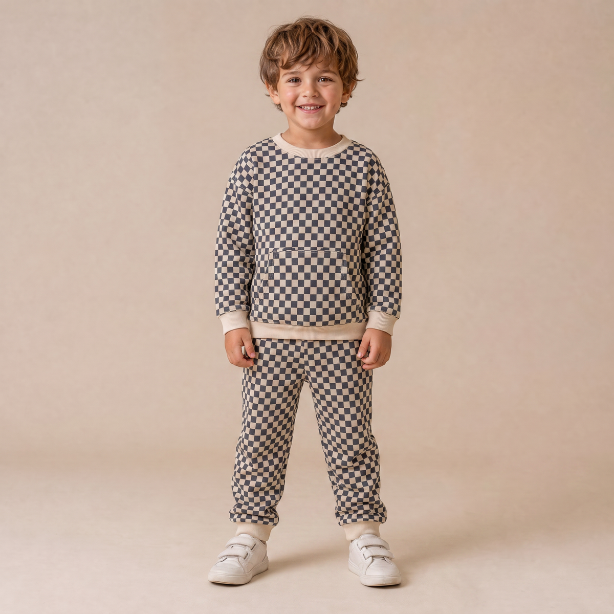 Organic Tee & Pant Slouch Set for Babies & Toddlers – Midnight Check