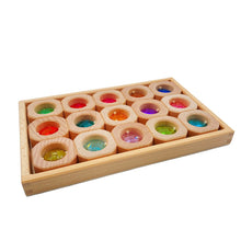 Load image into Gallery viewer, 15 Pcs Bitcoin Pastel/Macaron Window Blocks Set with Storage Tray
