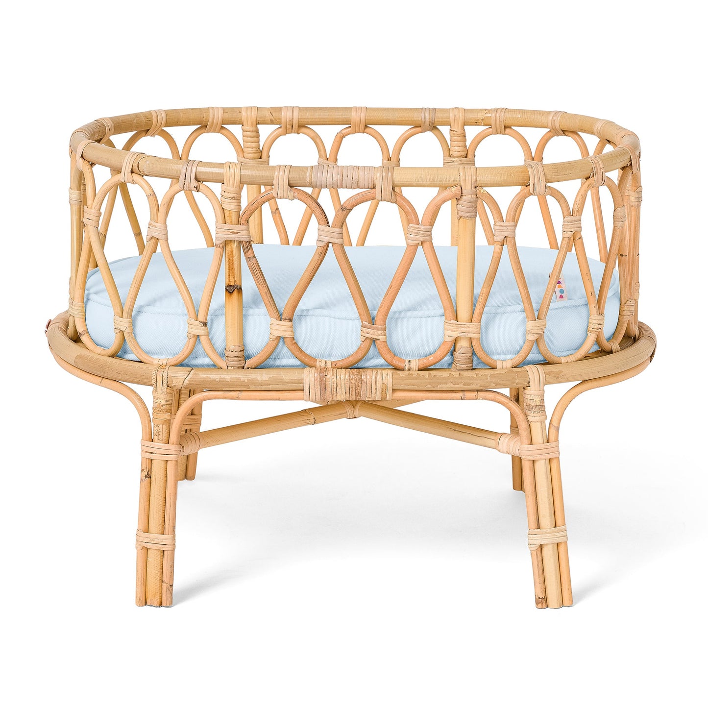 Poppie Eco-Friendly Rattan Doll Classic Crib