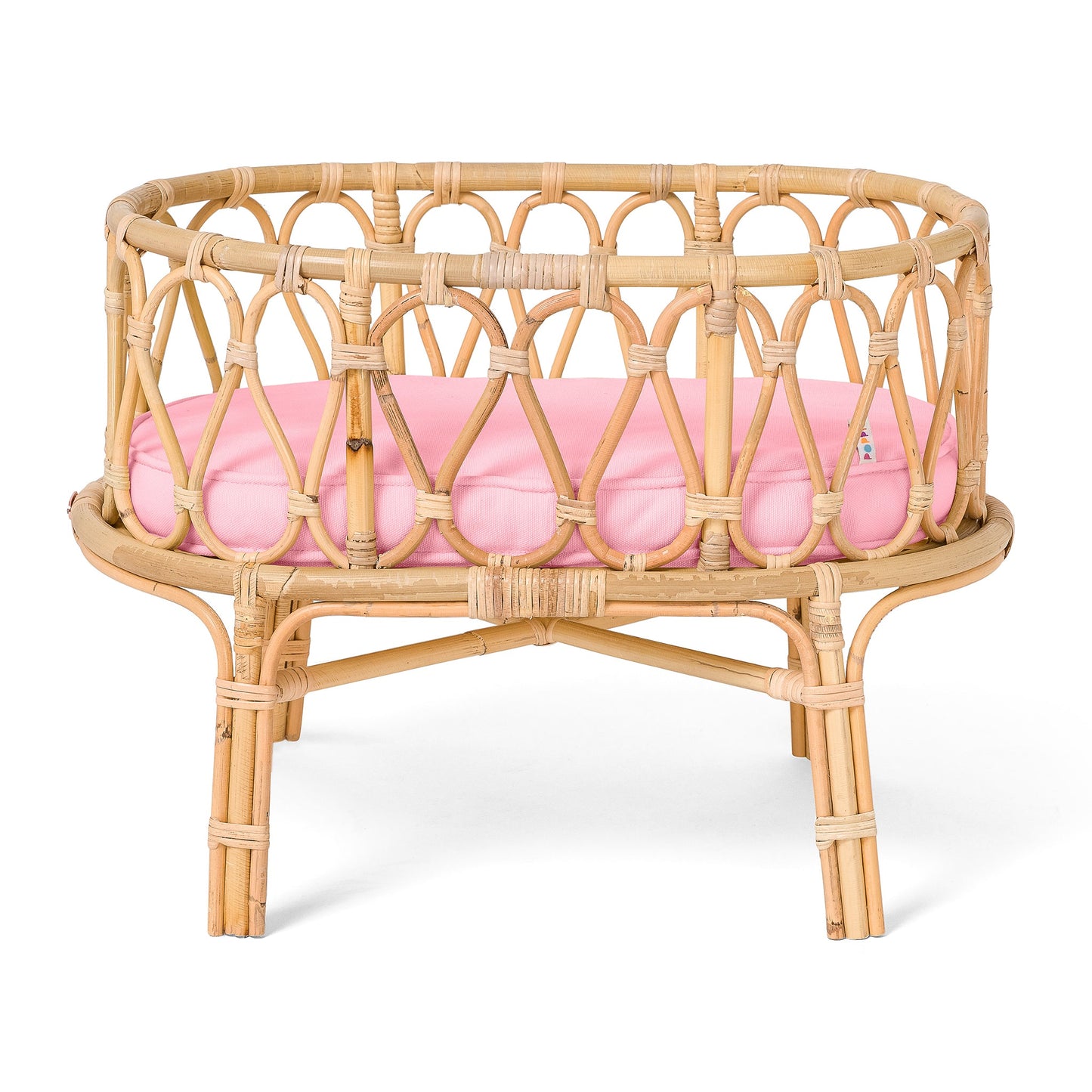Poppie Eco-Friendly Rattan Doll Classic Crib