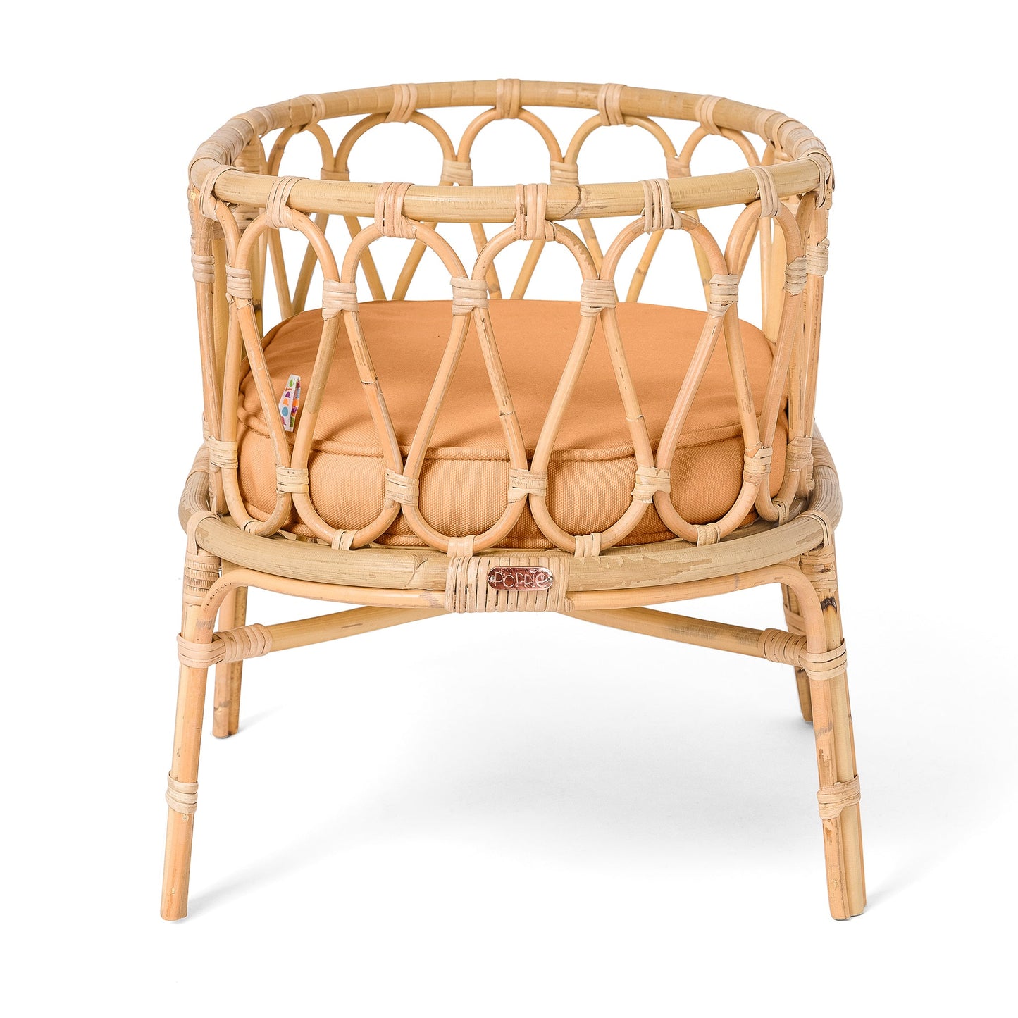 Poppie Eco-Friendly Rattan Doll Classic Crib