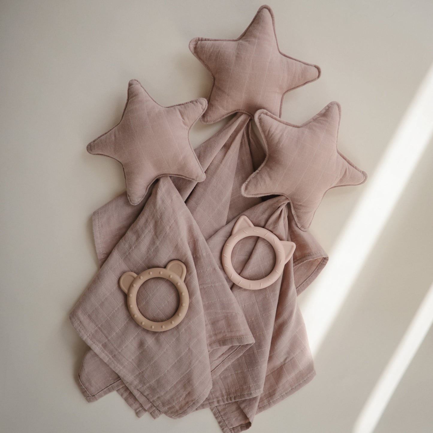 Mushie Organic Cotton Star Baby Lovey Security Blanket