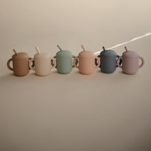 Load image into Gallery viewer, Silicone Training Cup + Straw
