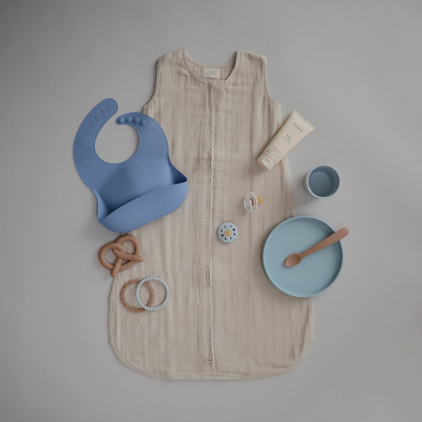 Mushie Organic Muslin Cotton Baby Sleep Bag | Lightweight Sustainable Sleep Sack