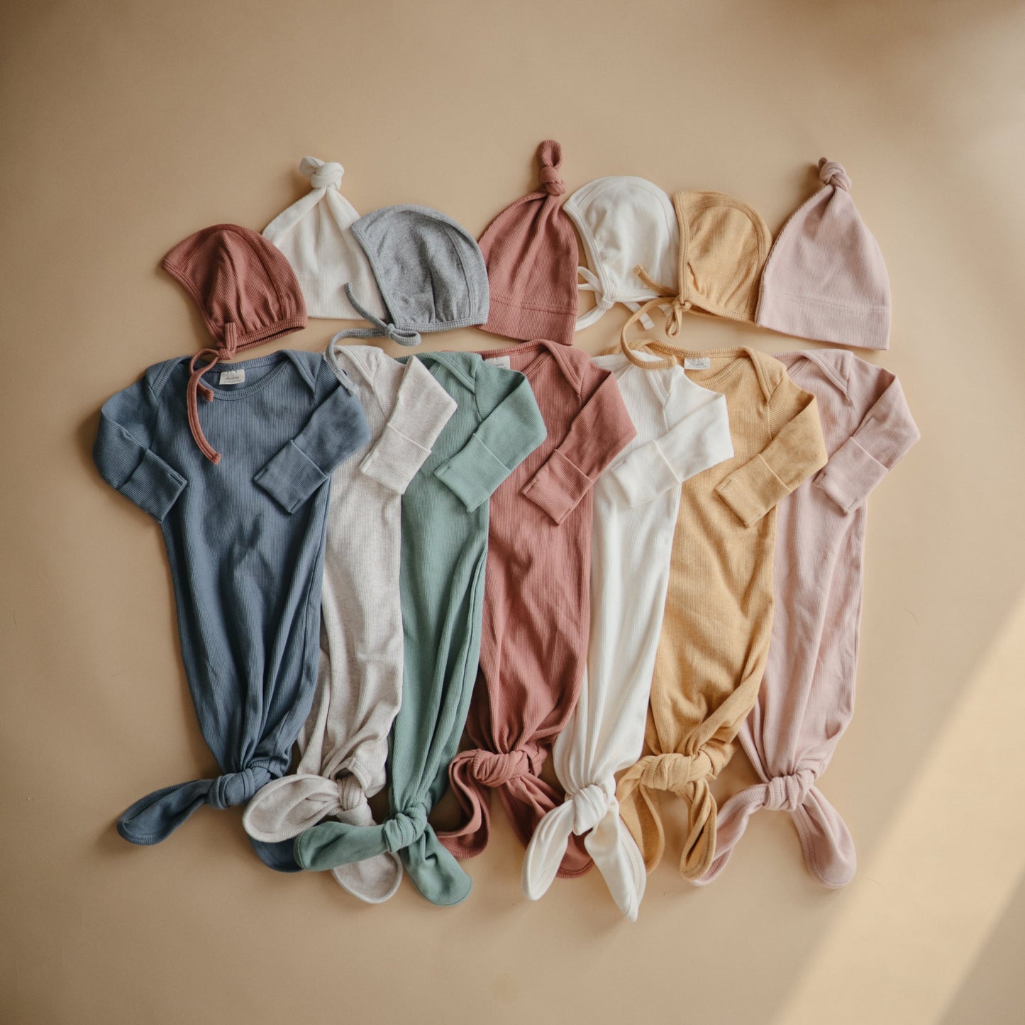 Mushie Organic Cotton Ribbed Baby Beanie