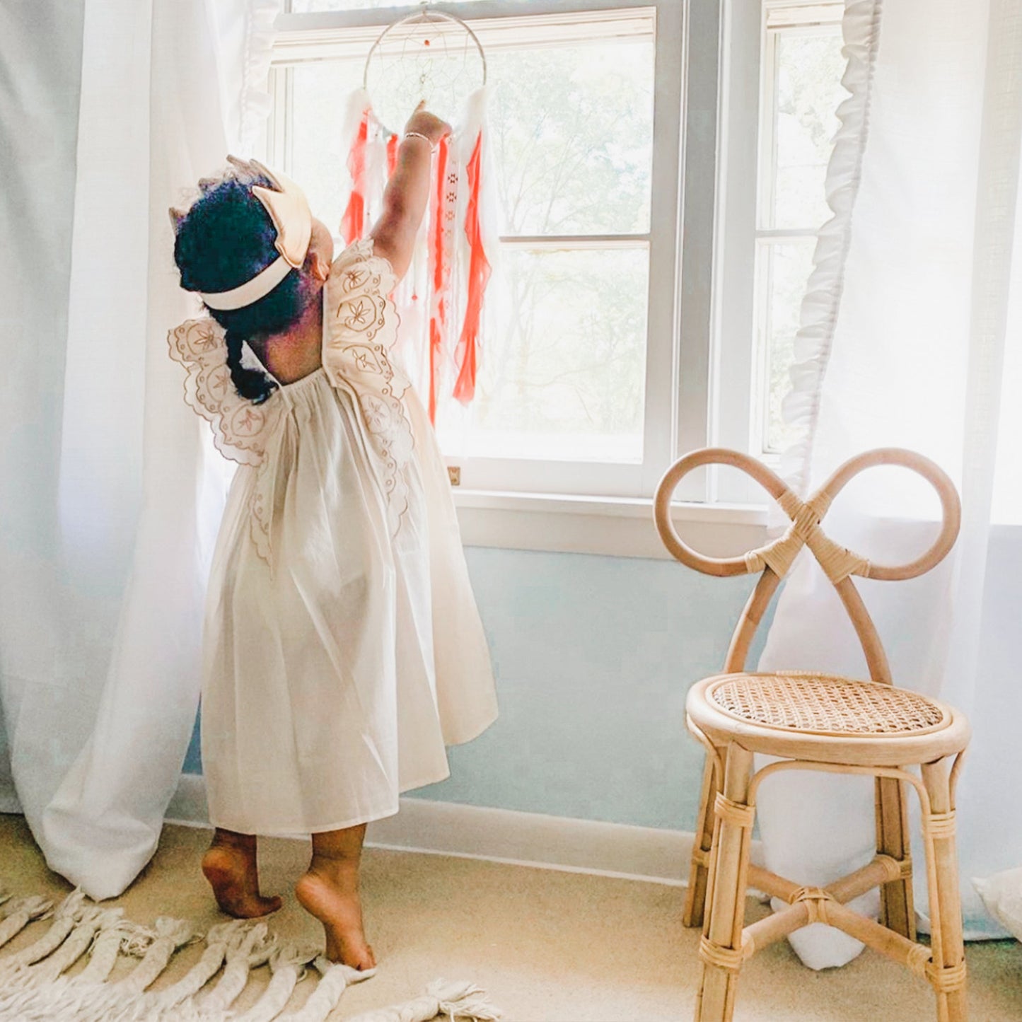 Poppie Sustainable Rattan Bow Chair | Kid and Adult Sizes