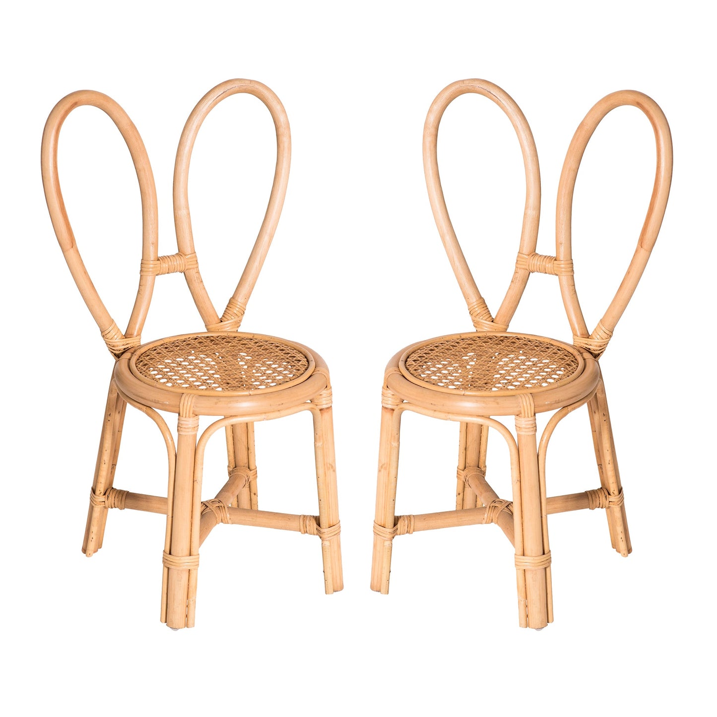 Poppie Toys Rattan Bunny Chair | Sustainable, Non-Toxic, Minimalist Kids' Furniture