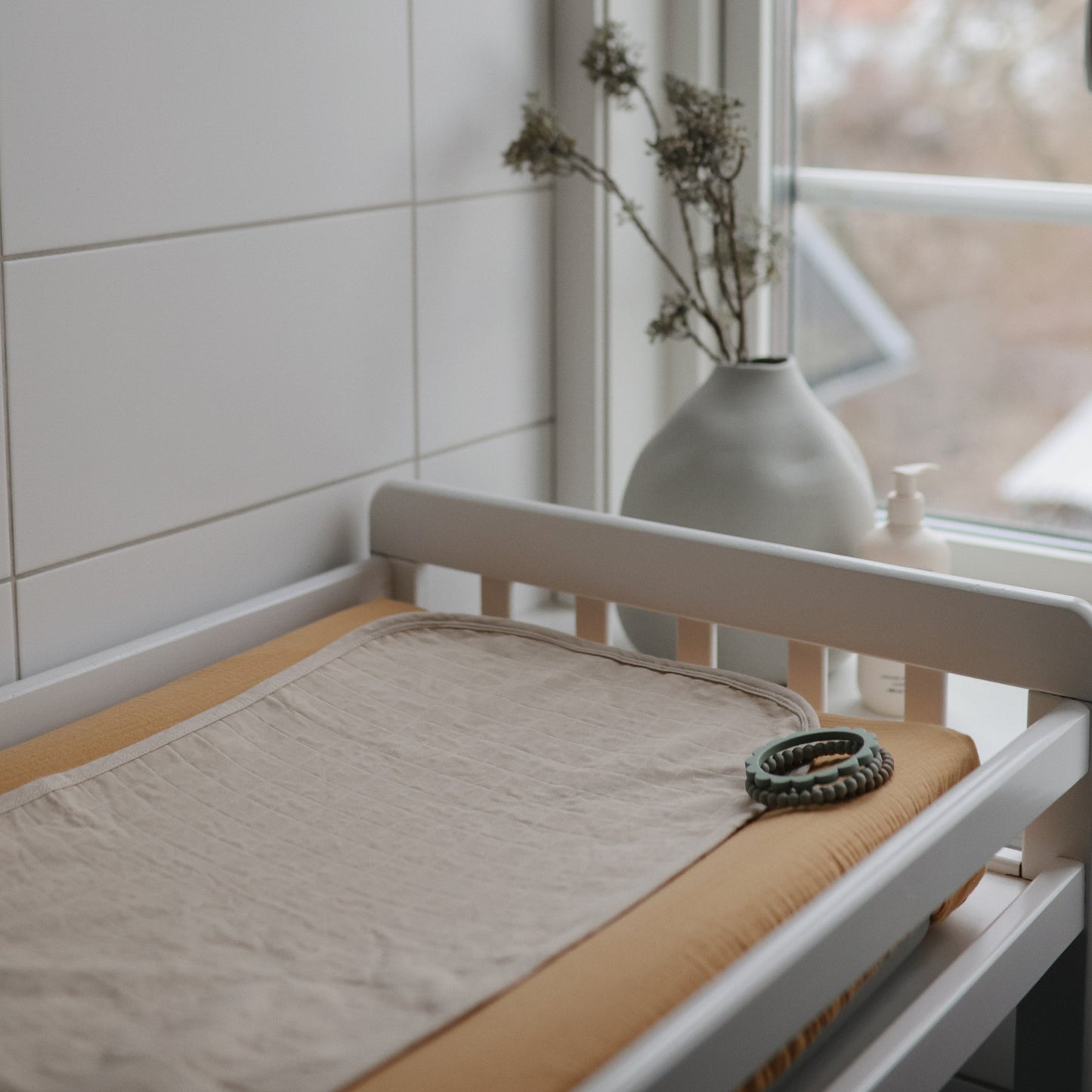 Mushie Organic Cotton Muslin Changing Pad Liners