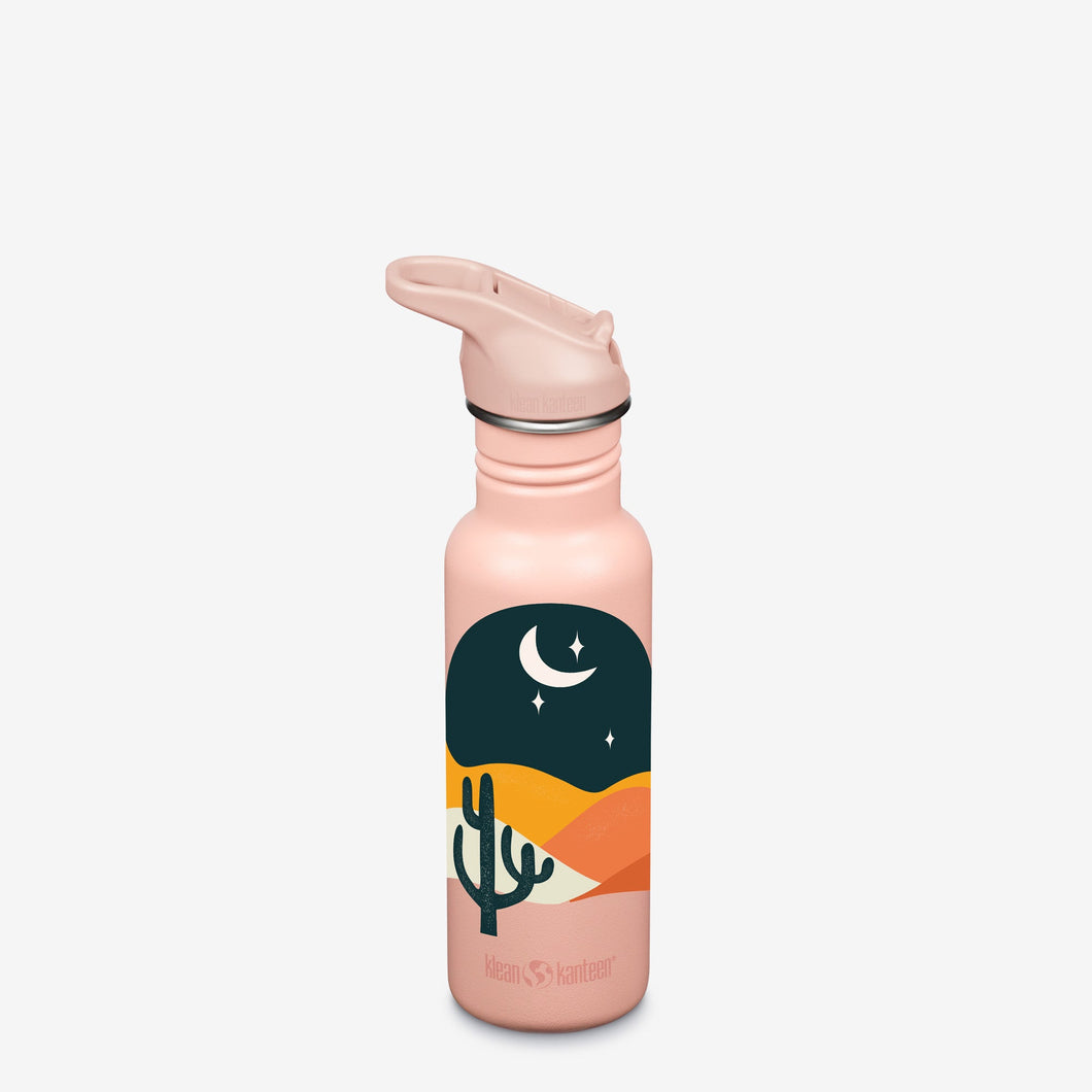 Klean Kanteen Stainless Steel 18oz Classic with Flip Seal Sport Cap - Bohemian Nights