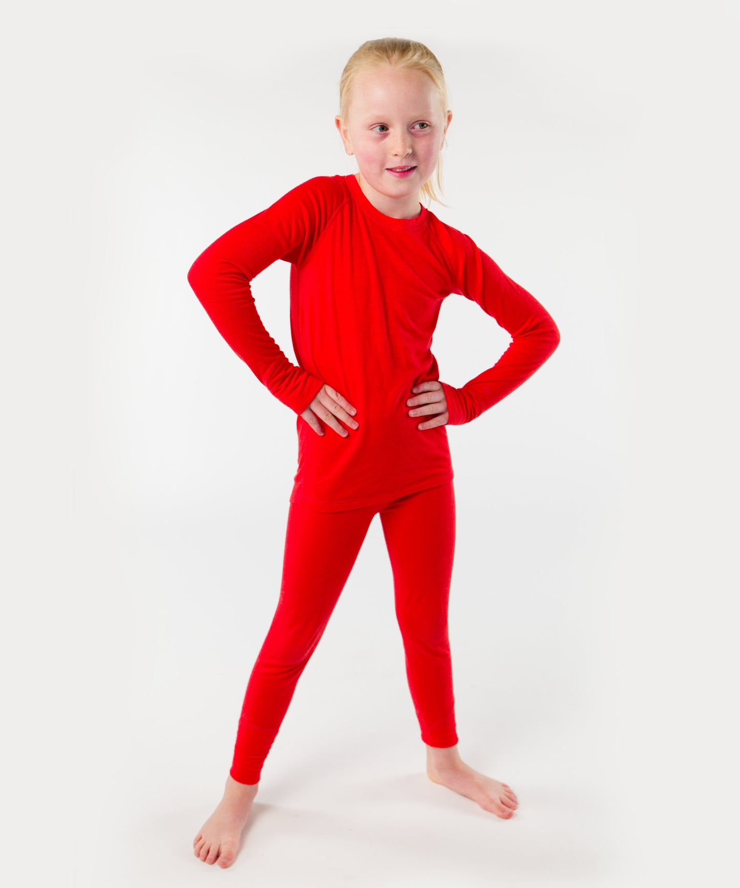 Kids Long Sleeve & Legging Set – 100% Merino Wool - Baselayer