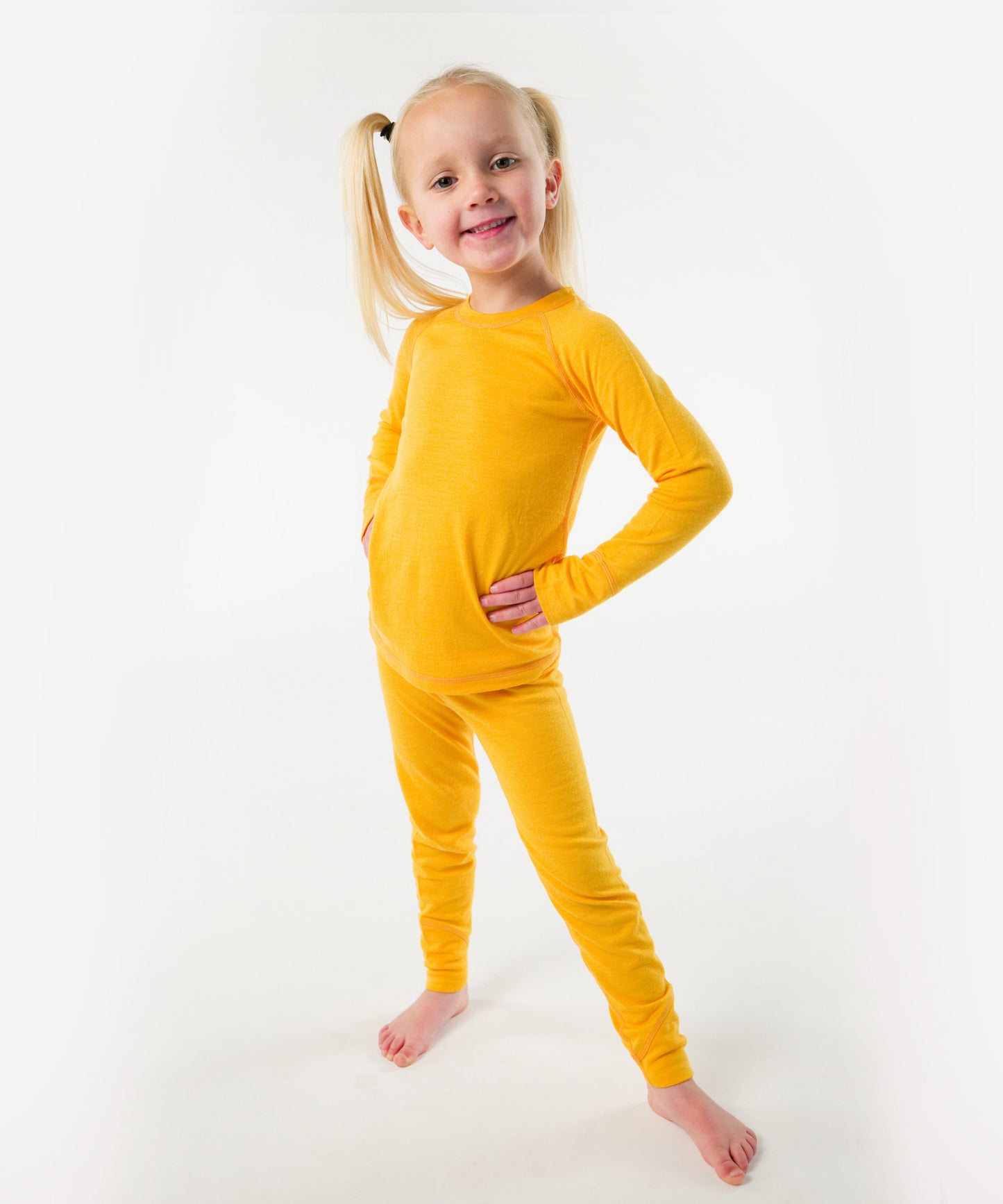 Kids Long Sleeve & Legging Set – 100% Merino Wool - Baselayer