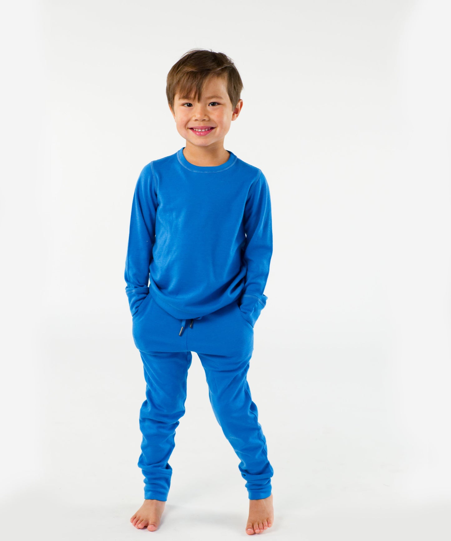 Kids Crew and Jogger Set – 100% Merino Wool