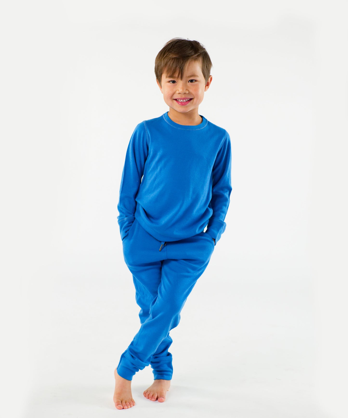 Kids Crew and Jogger Set – 100% Merino Wool