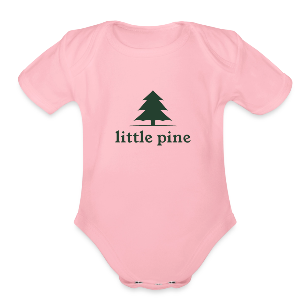 Little Pine Organic Baby Bodysuit - light pink