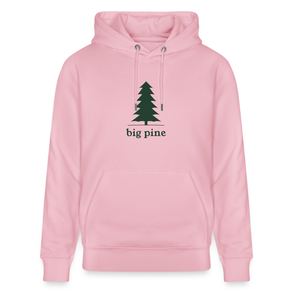 Big Pine Unisex Organic Cotton Hoodie - pale pink