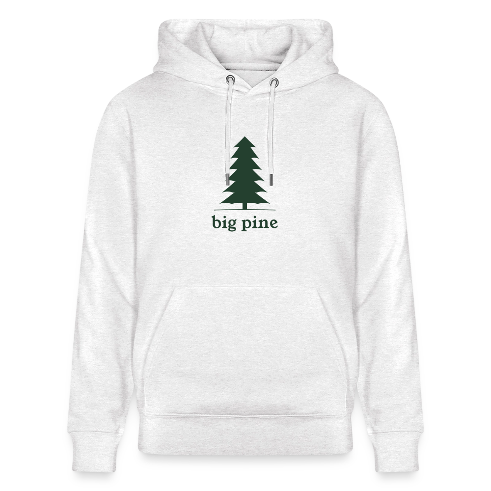 Big Pine Unisex Organic Cotton Hoodie - light heather gray
