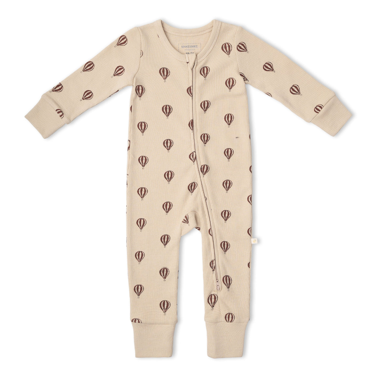 Organic Cotton 2-Way Zip Romper with Convertible Footies & Mittens for Babies – Ballon Voyage