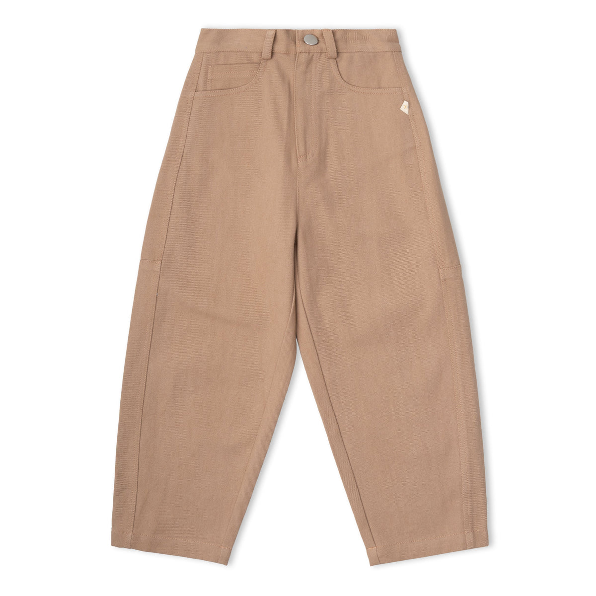 Organic Cotton Twill Barrel Pants for Babies & Toddlers – Taupe