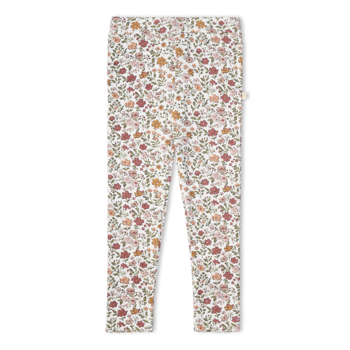 Organic Cotton Leggings, Set of 2 for Babies & Toddlers – Woodland Sprig + Taupe