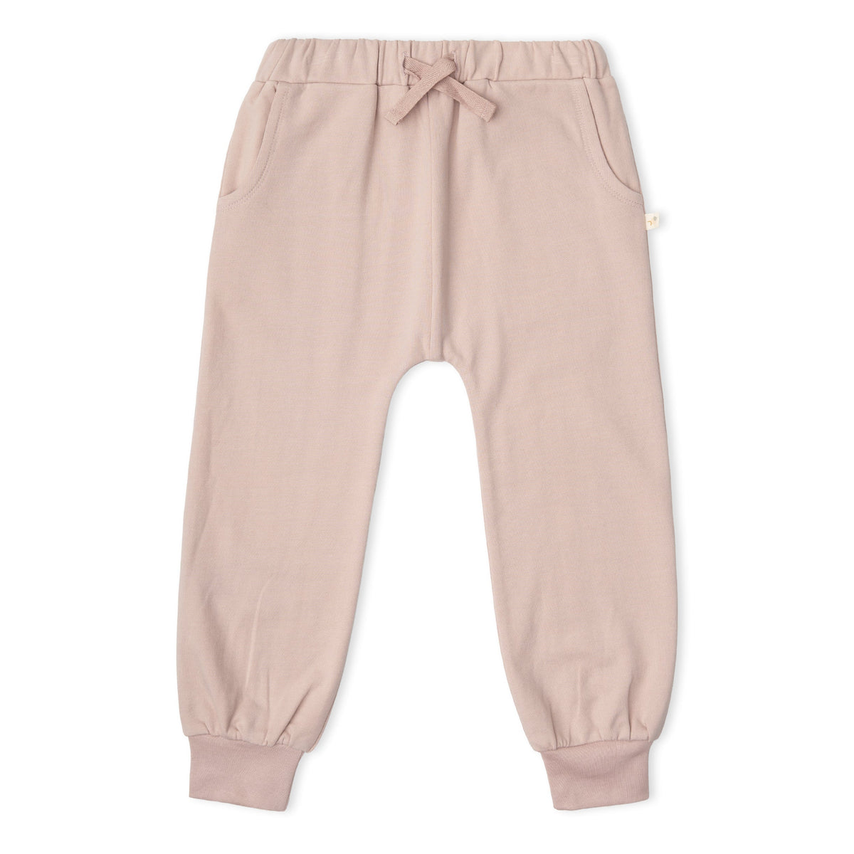 Organic Fleece Jogger Pants for Babies & Toddlers – Dusty Rose