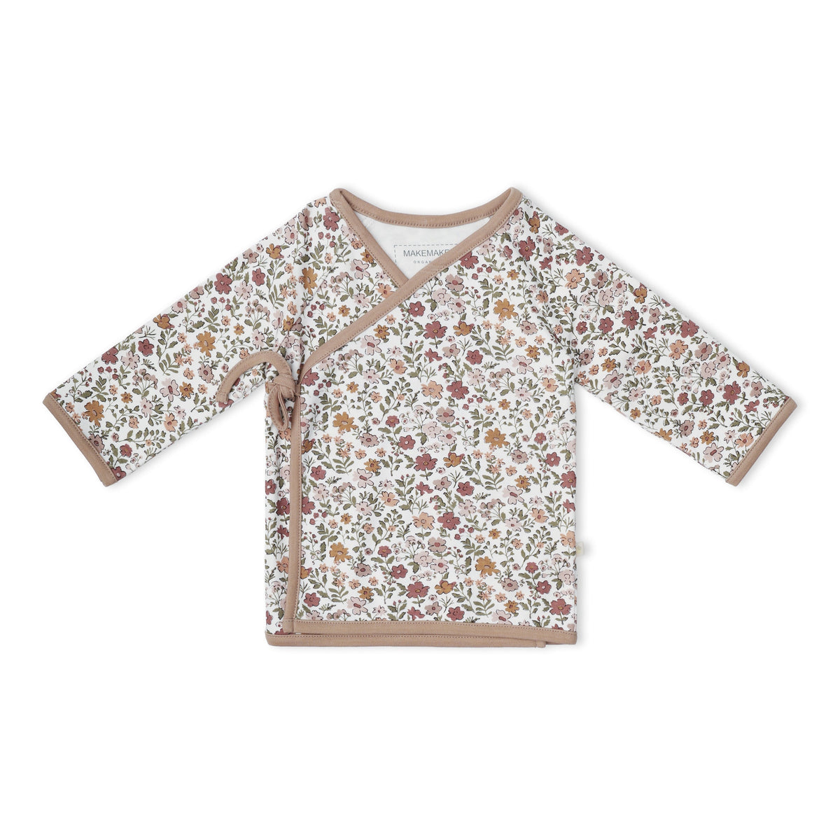 Organic Kimono Top & Footed Pants Set for Babies – Woodland Sprig