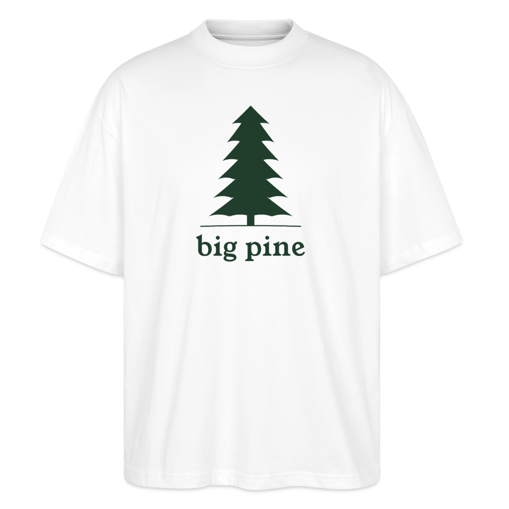 Men's Big Pine Organic Cotton Oversized T-Shirt - white