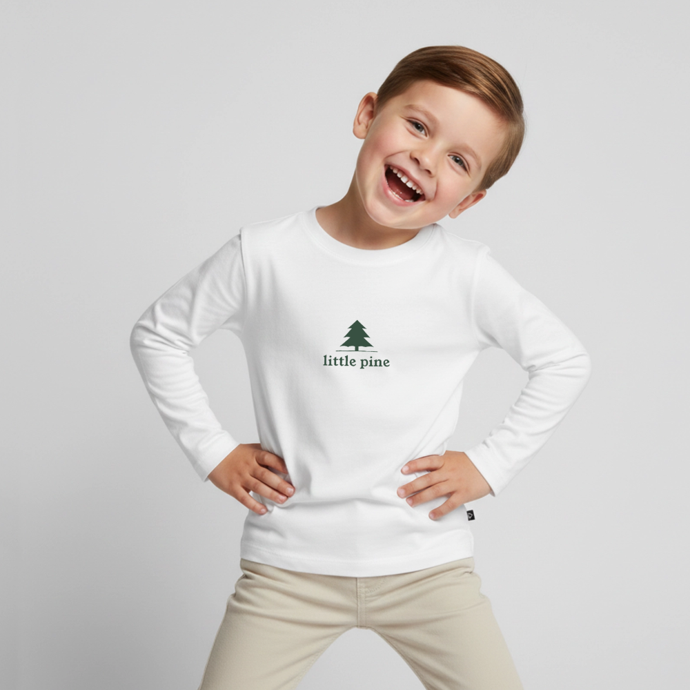 Little Pine Toddler Organic Long Sleeve Shirt - white