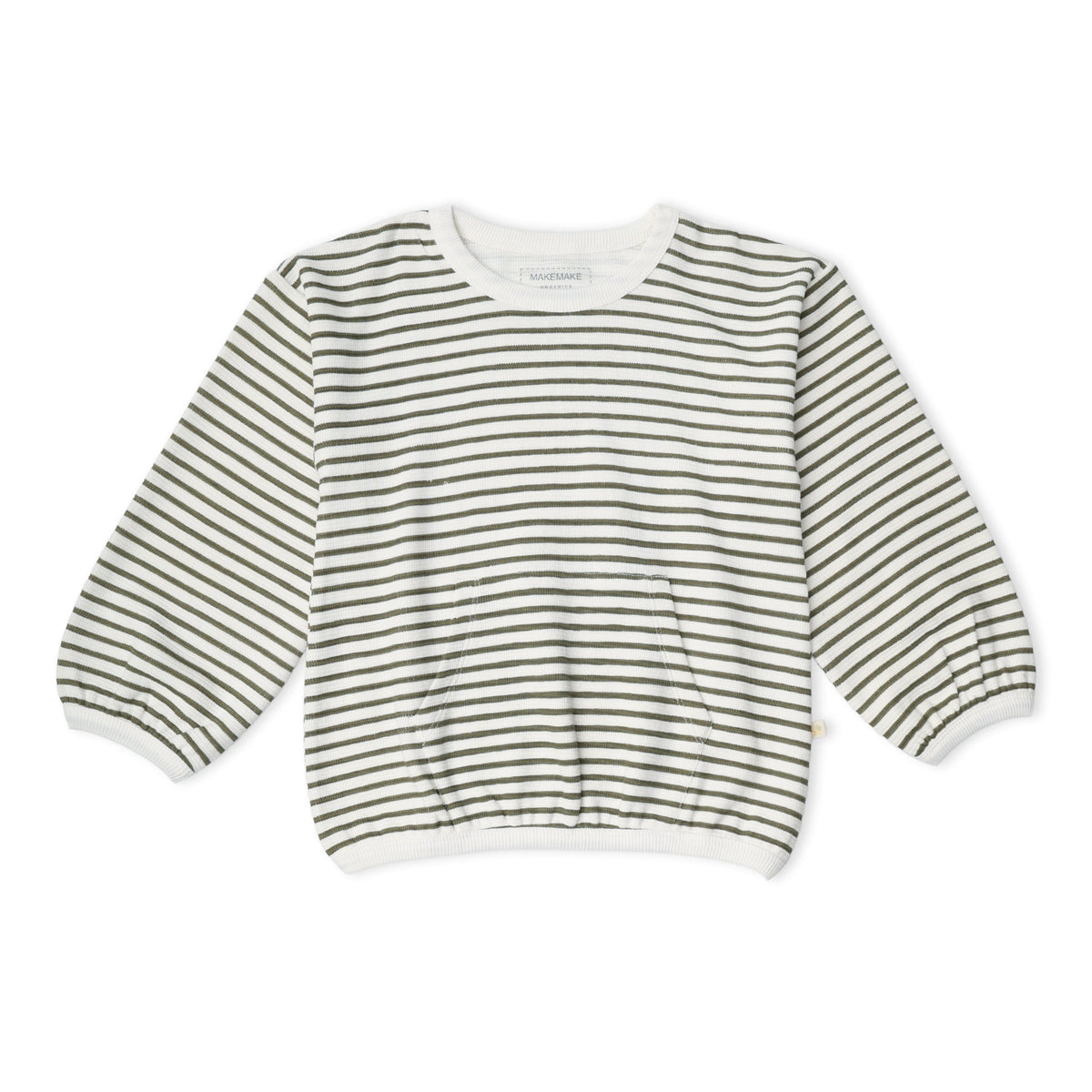 Organic Tee & Pant Slouch Set for Babies & Toddlers – Olive Stripes