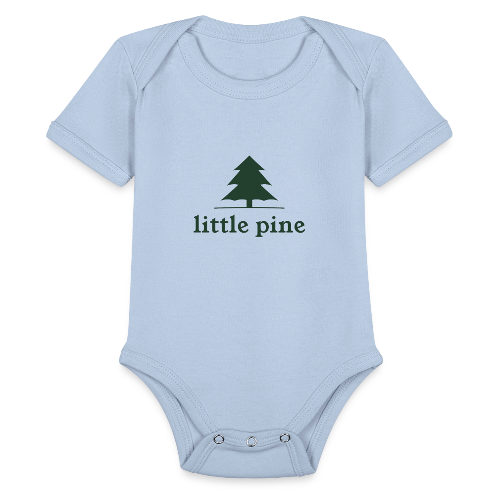 Little Pine Organic Baby Bodysuit - sky