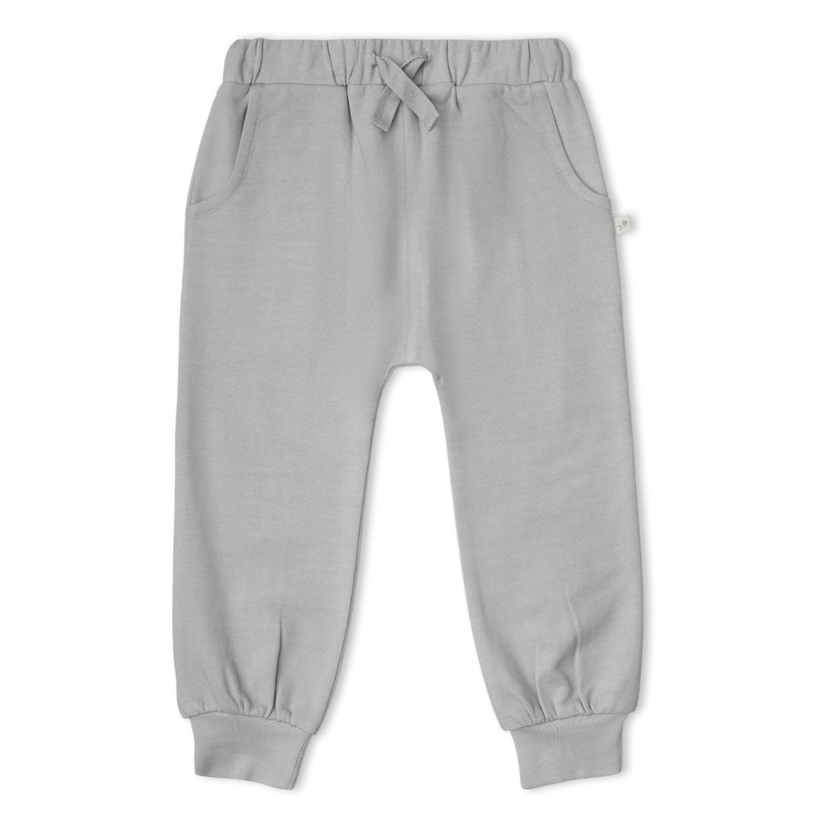 Organic Fleece Jogger Pants for Babies & Toddlers – Grey