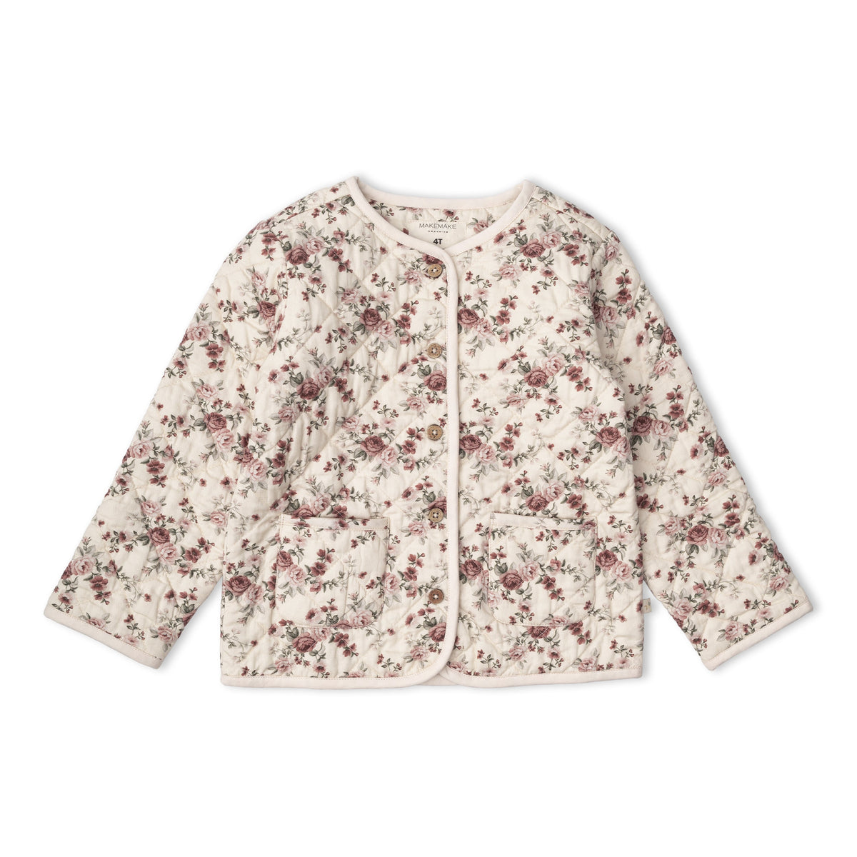 Organic Quilted Buttoned Jacket for Babies & Toddlers – Wildrose