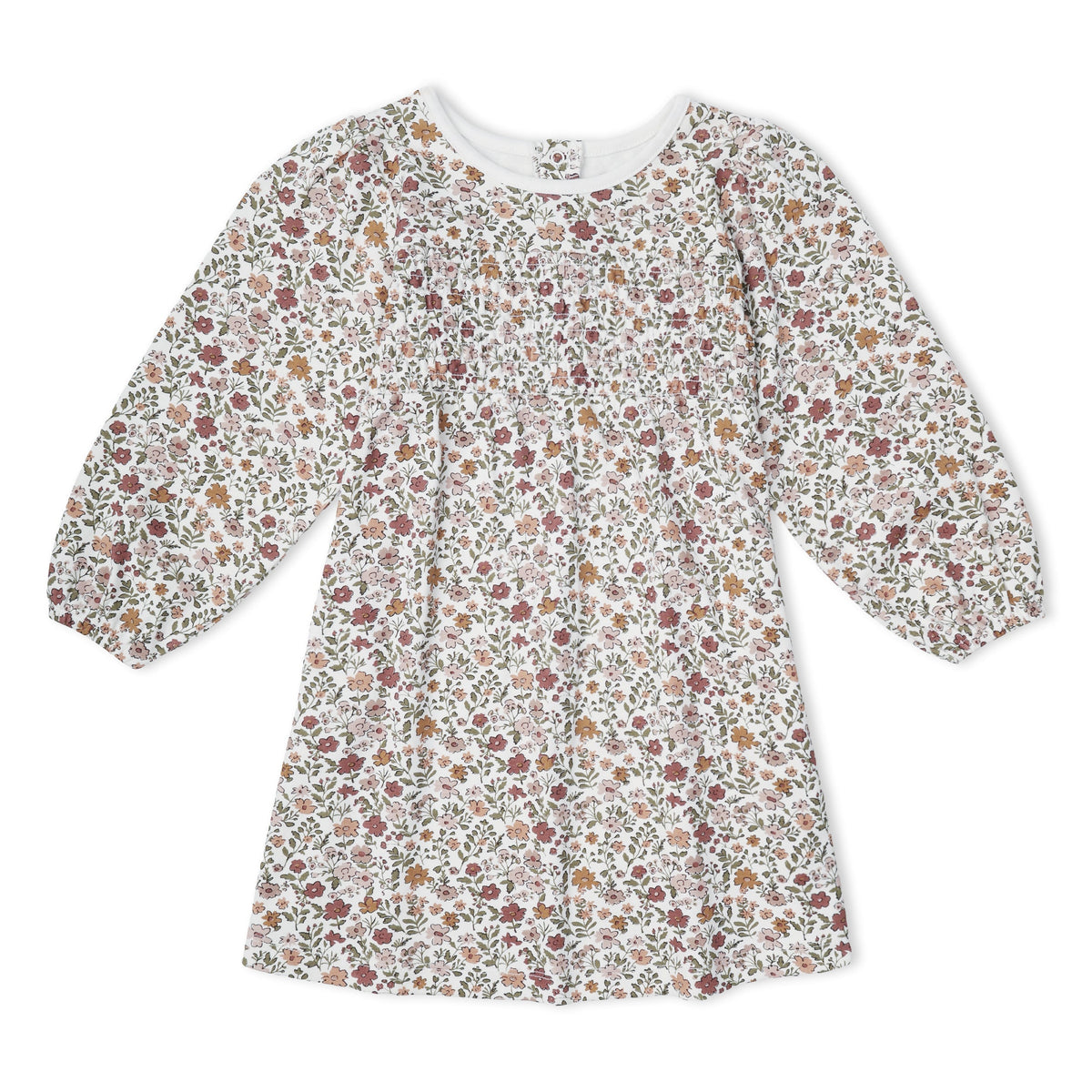 Organic Cotton Smocked Sundress for Babies & Toddlers – Woodland Sprig