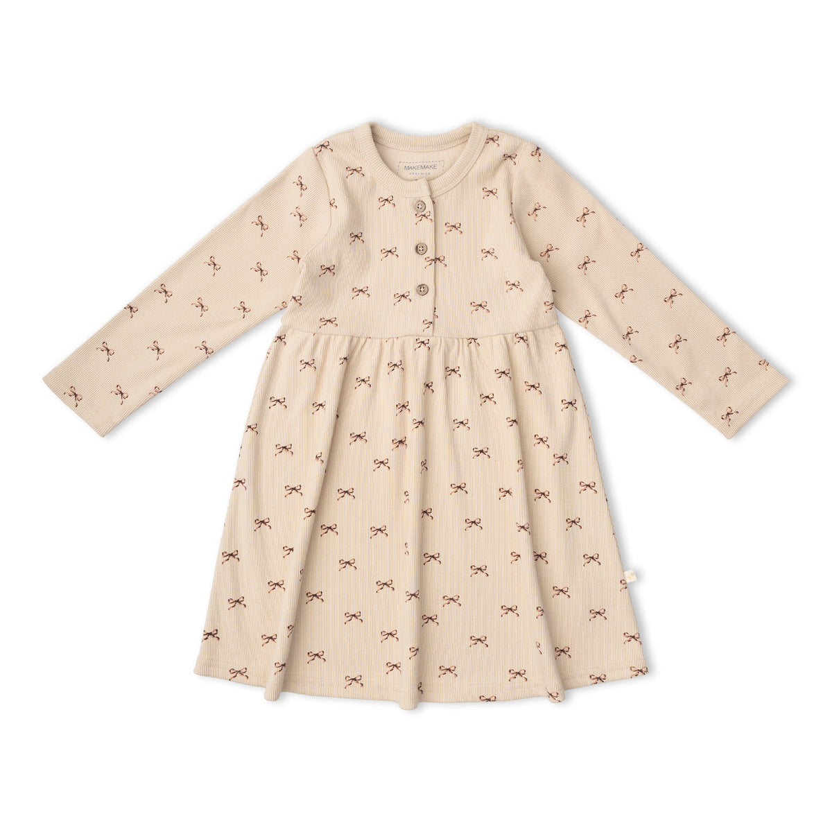 Organic Cotton Buttoned Dress for Babies & Toddlers – Tiny Bows