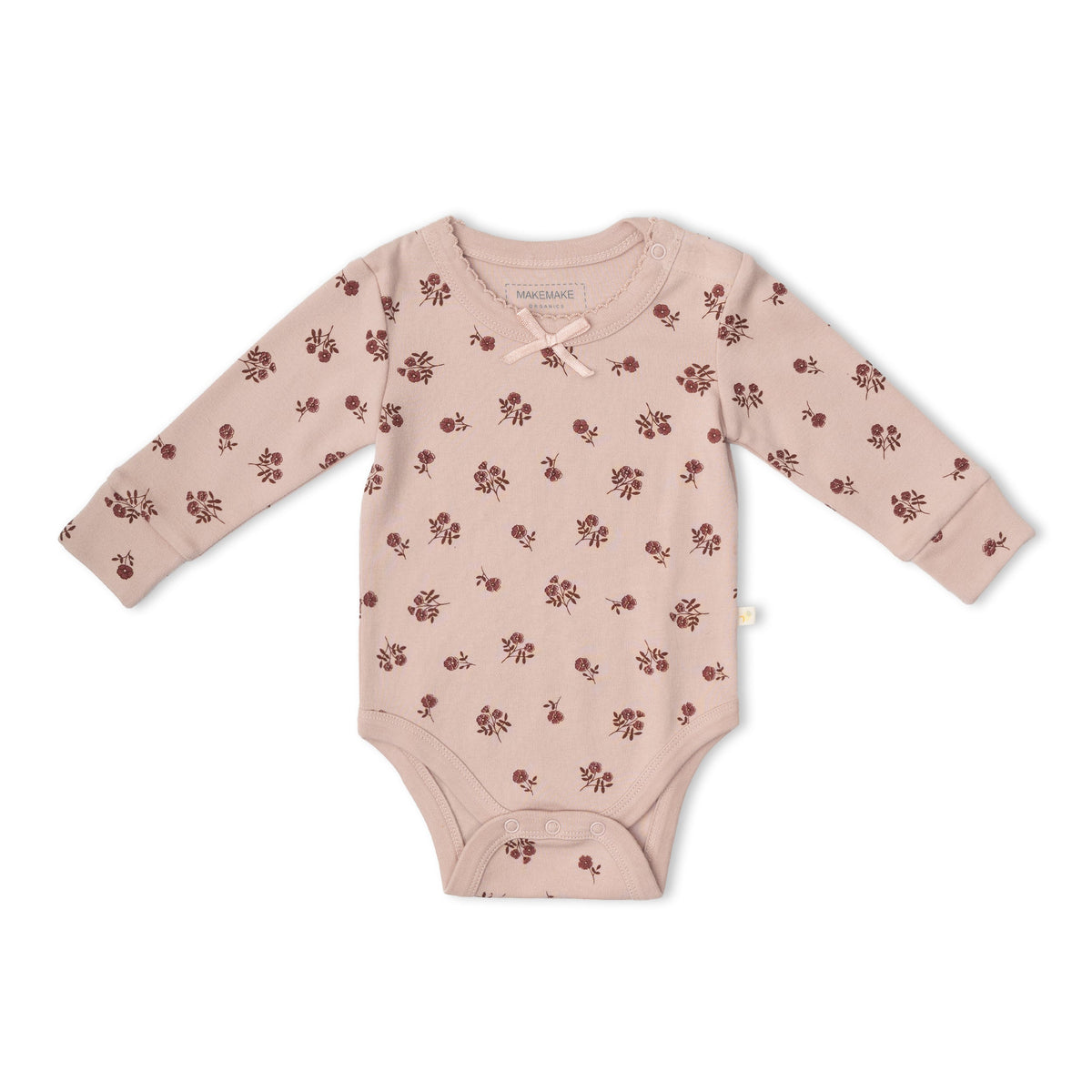 Organic Bodysuit & Foldover Pants Set for Babies – Rosebud