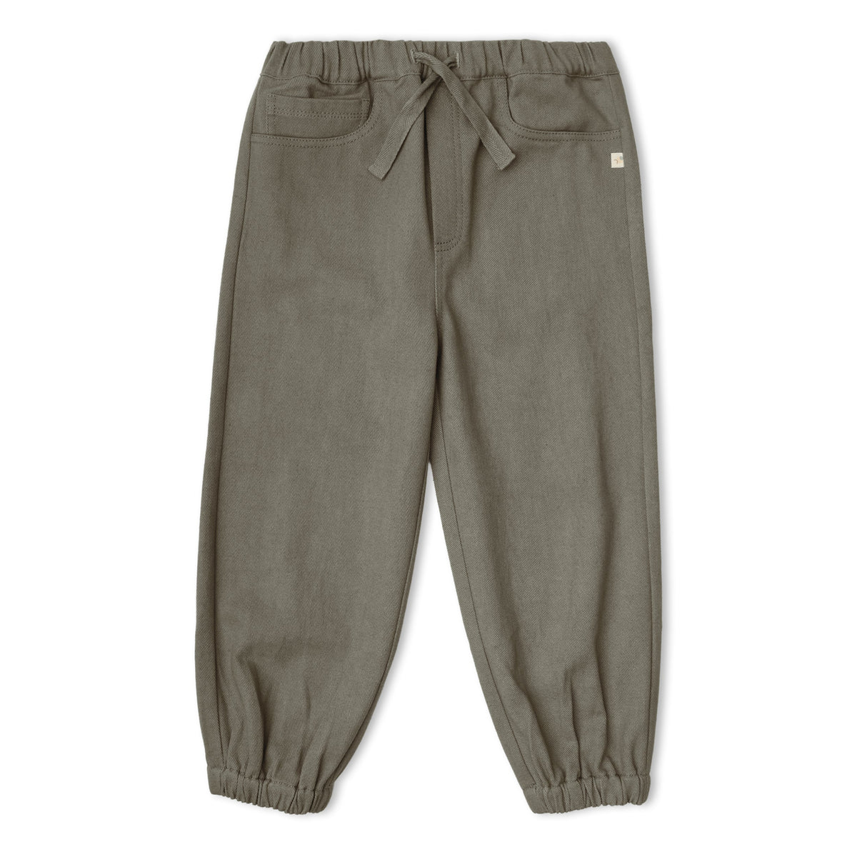 Organic Cotton Twill Jogger Pants for Babies & Toddlers – Olive